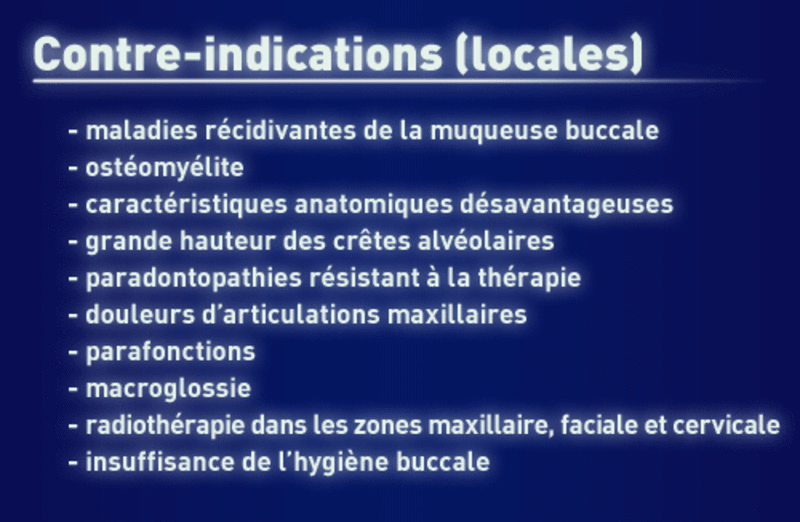 Déroulement d’une pose d’implants Déroulement d’une pose d’implants